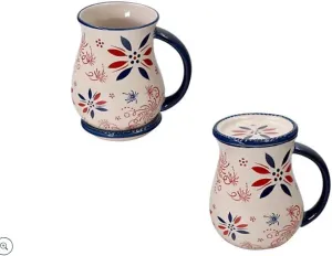 Temp-tations Set-of-2 18oz Mug with Lid-It (Tray) (Classic Firework)