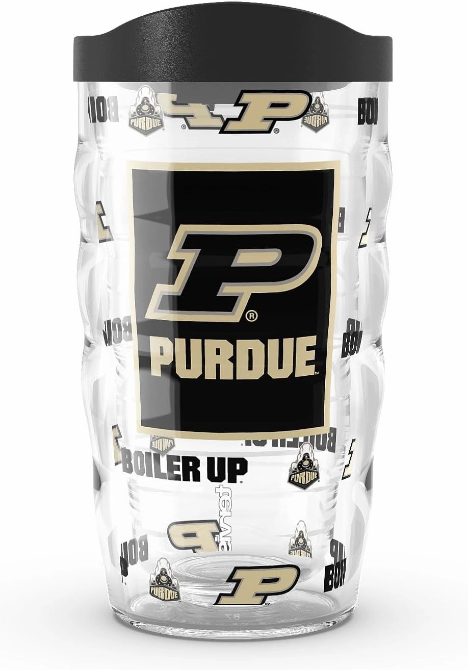 Tervis Purdue Boilermakers - Overtime Made in USA Double Walled Insulated Tumbler Travel Cup Keeps Drinks Cold & Hot, 10oz, Classic