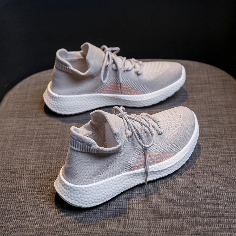 Textured White Sneakers - Eco-Friendly, Lightweight, Breathable