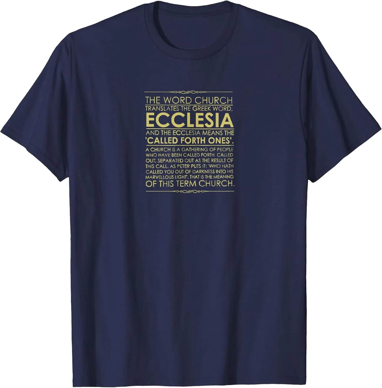 The Ecclesia Christian Church T Shirt T-Shirt