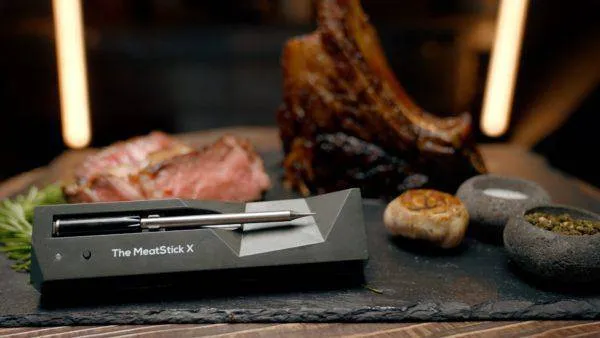 The MeatStick X Set: Advanced Wireless Meat Thermometer & Xtender Charger - 260 ft Range