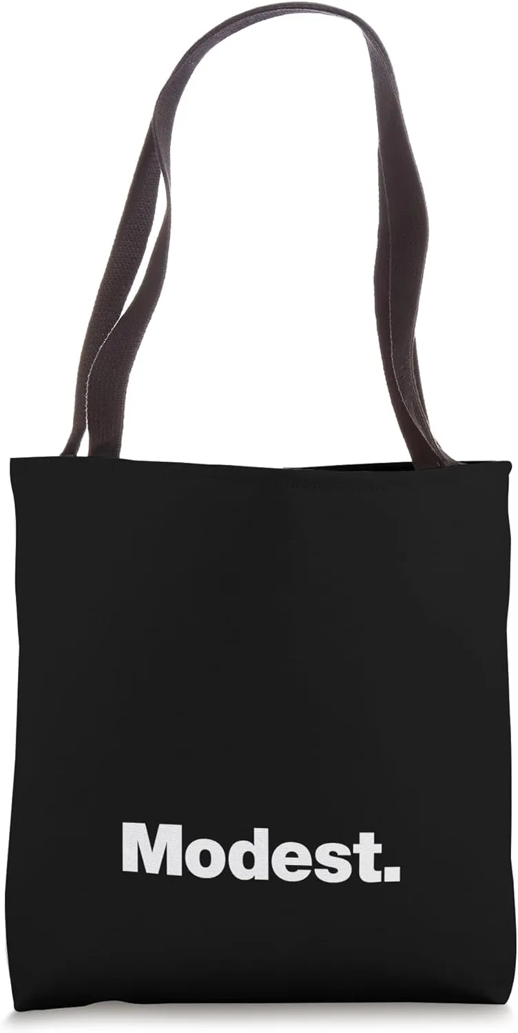 The word Modest | A design that says Modest Tote Bag