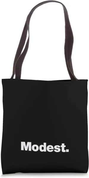 The word Modest | A design that says Modest Tote Bag
