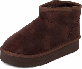 The Children's Place Girls' Mini Ankle Platform Boot, Faux-Fur Lined