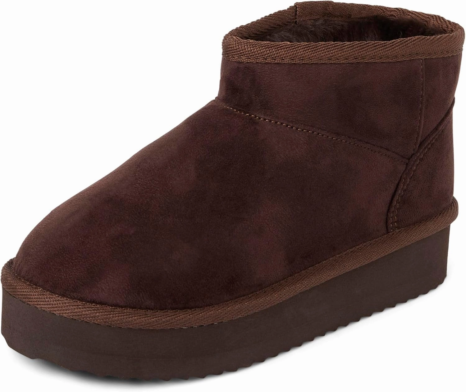 The Children's Place Girls' Mini Ankle Platform Boot, Faux-Fur Lined