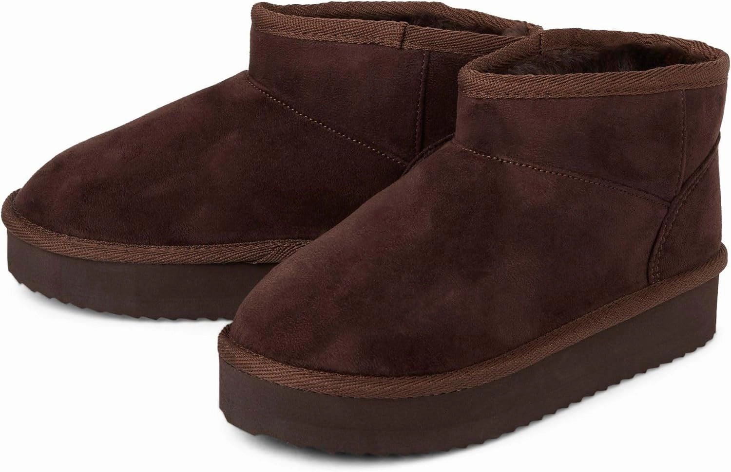 The Children's Place Girls' Mini Ankle Platform Boot, Faux-Fur Lined