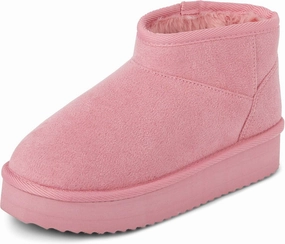 The Children's Place Girls' Mini Ankle Platform Boot, Faux-Fur Lined