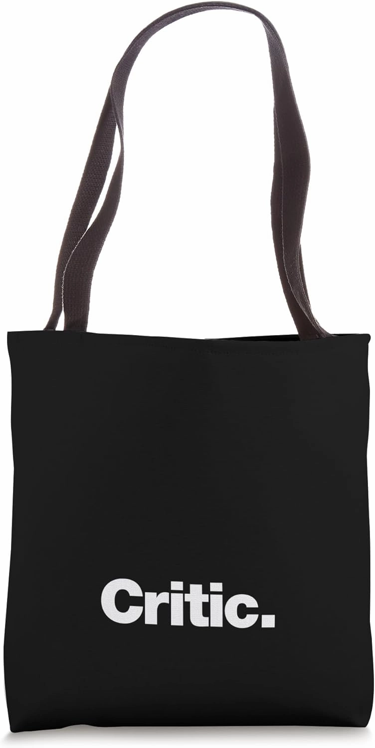 The word Critic | A design that says Critic Tote Bag