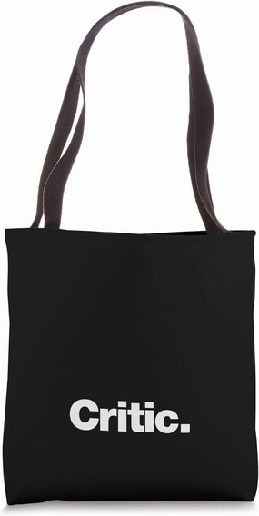The word Critic | A design that says Critic Tote Bag