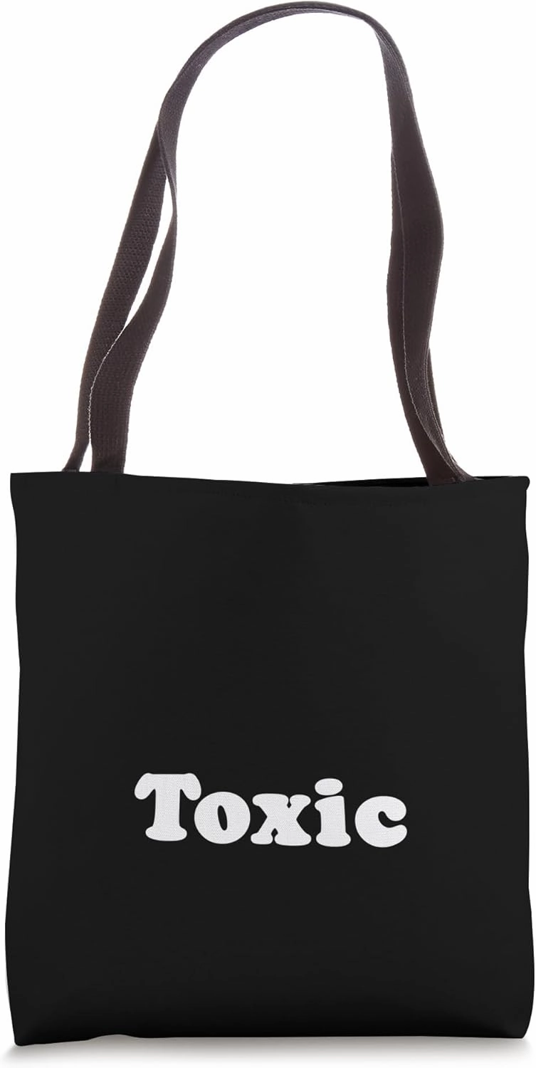 The word Toxic | A retro design that says Toxic Tote Bag