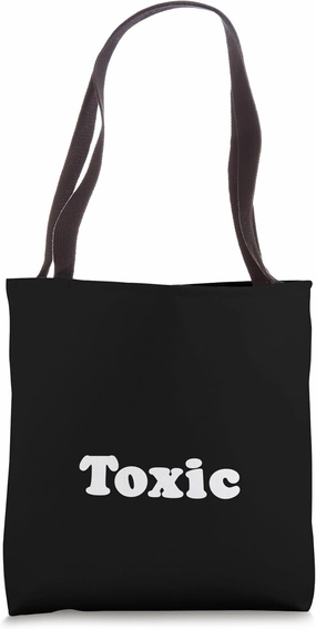 The word Toxic | A retro design that says Toxic Tote Bag