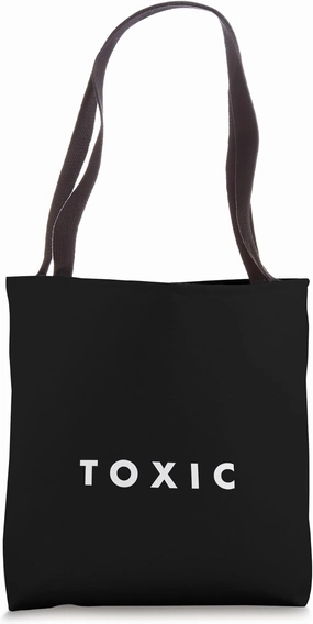 The word Toxic | A simple design that says Toxic Tote Bag