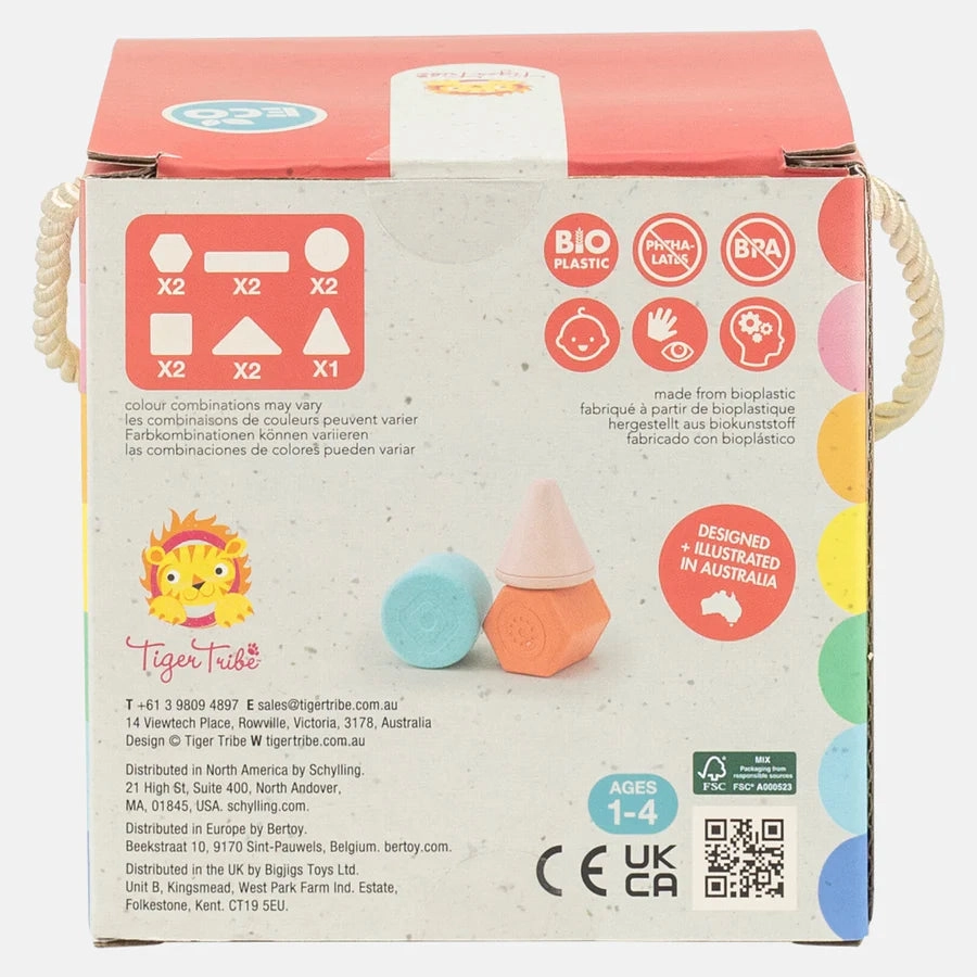 Tiger Tribe | Rattle & Stack Bio Blocks - Starter Pack 11pc