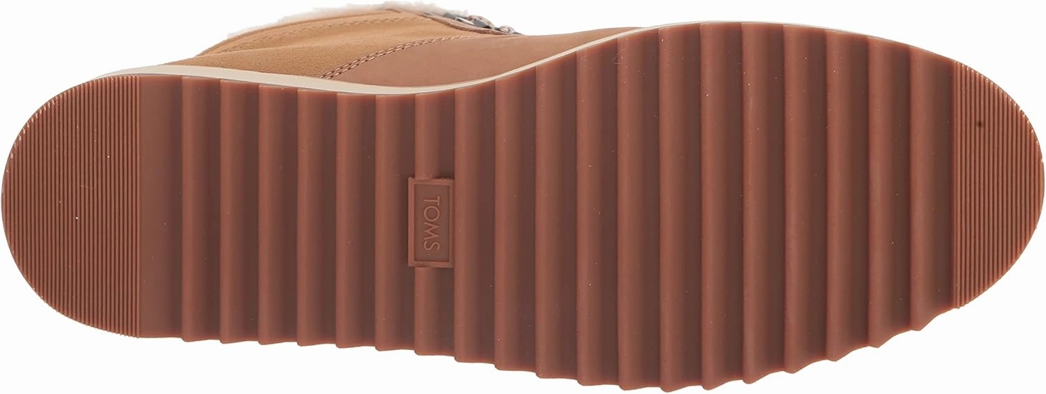 TOMS Womens Mojave Round Toe Lace Up Casual Boots Ankle Low Heel 1-2" - Brown