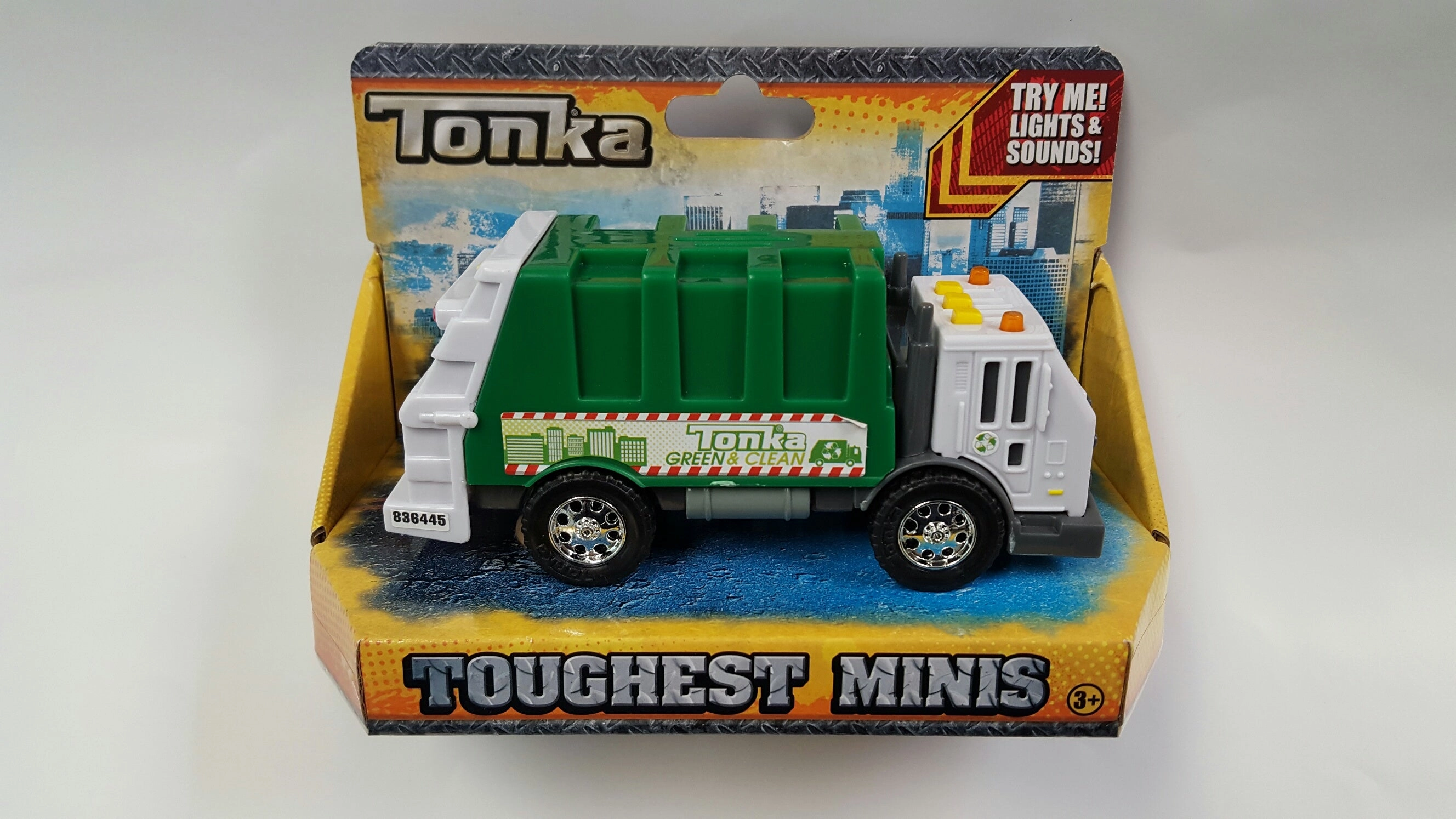 Tonka Toughest Lights & Sounds Mini Vehicle Rubbish Truck