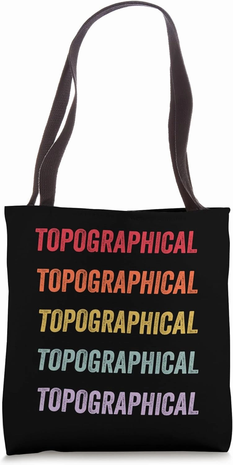 Topographical Tote Bag