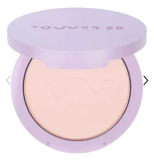 Tower Two Eight Soft-Focus Setting Powder, Talc-Free, 4 Flexible Shades, Hydrating Formula with Kaolin Clay Palisades Pink - brightens fair to medium skin tones
