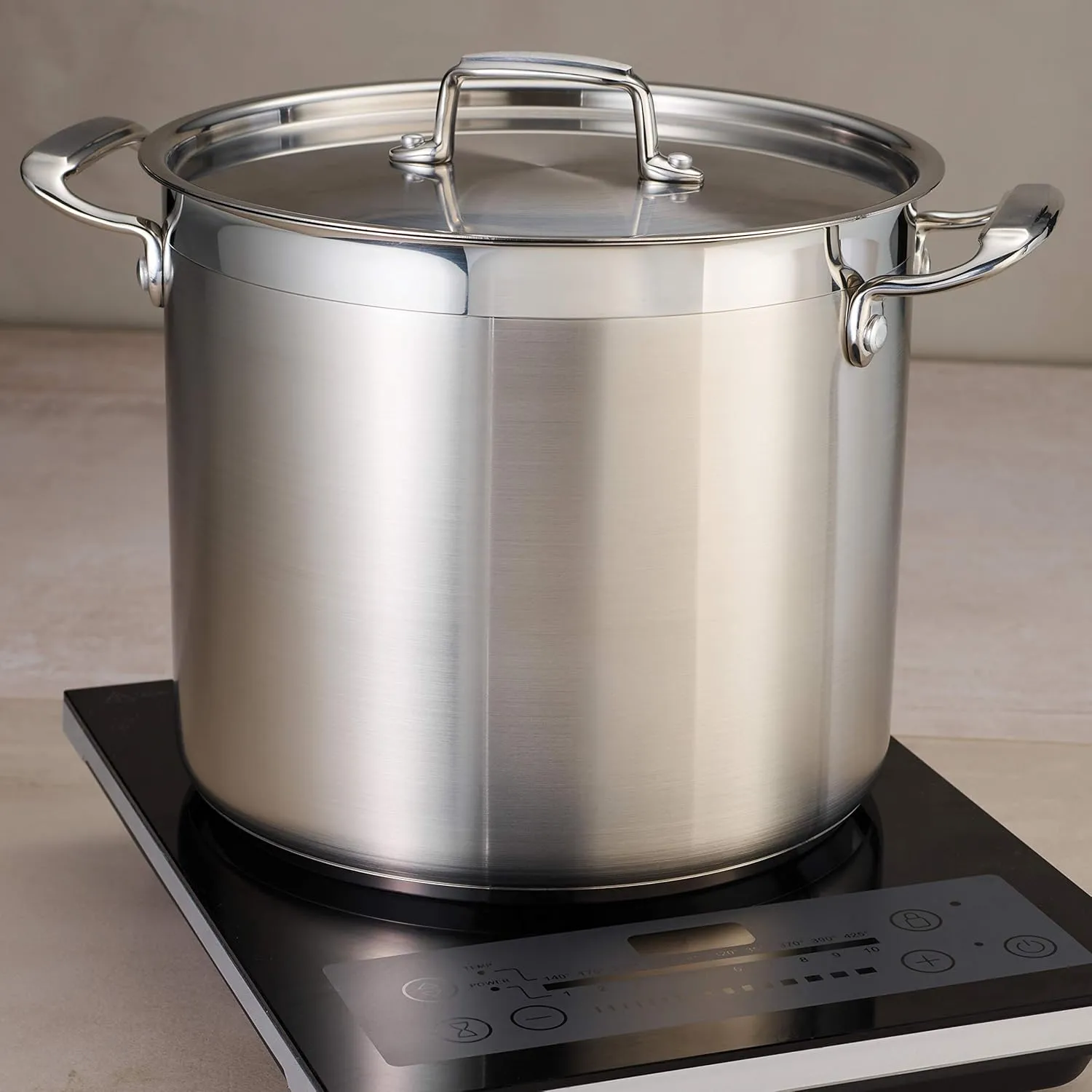 Tramontina Gourmet Stainless Steel 20-Quart Large Stock Pot with Lid