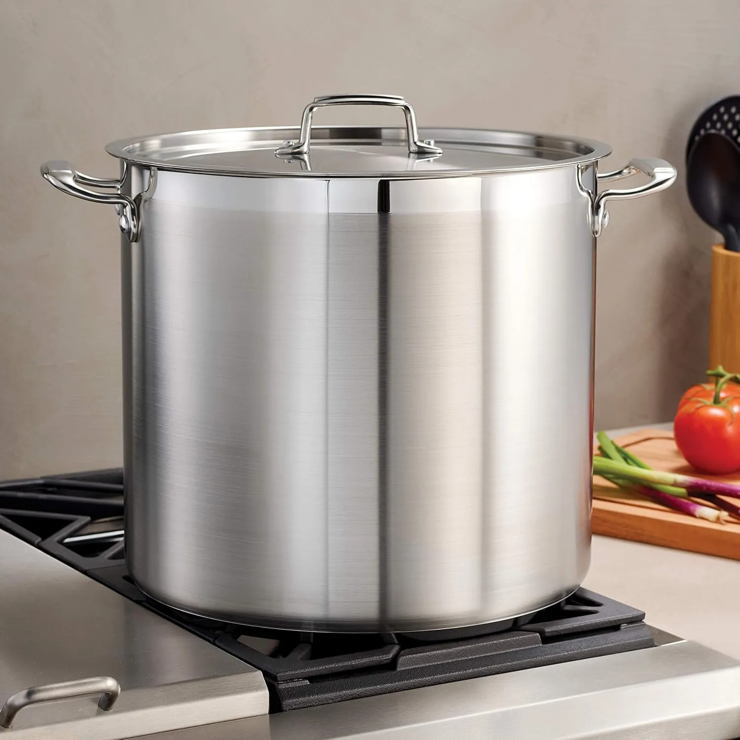 Tramontina Gourmet Stainless Steel 24-Quart Extra Large Stock Pot with Lid