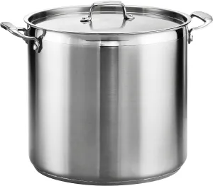 Tramontina Gourmet Stainless Steel 24-Quart Extra Large Stock Pot with Lid