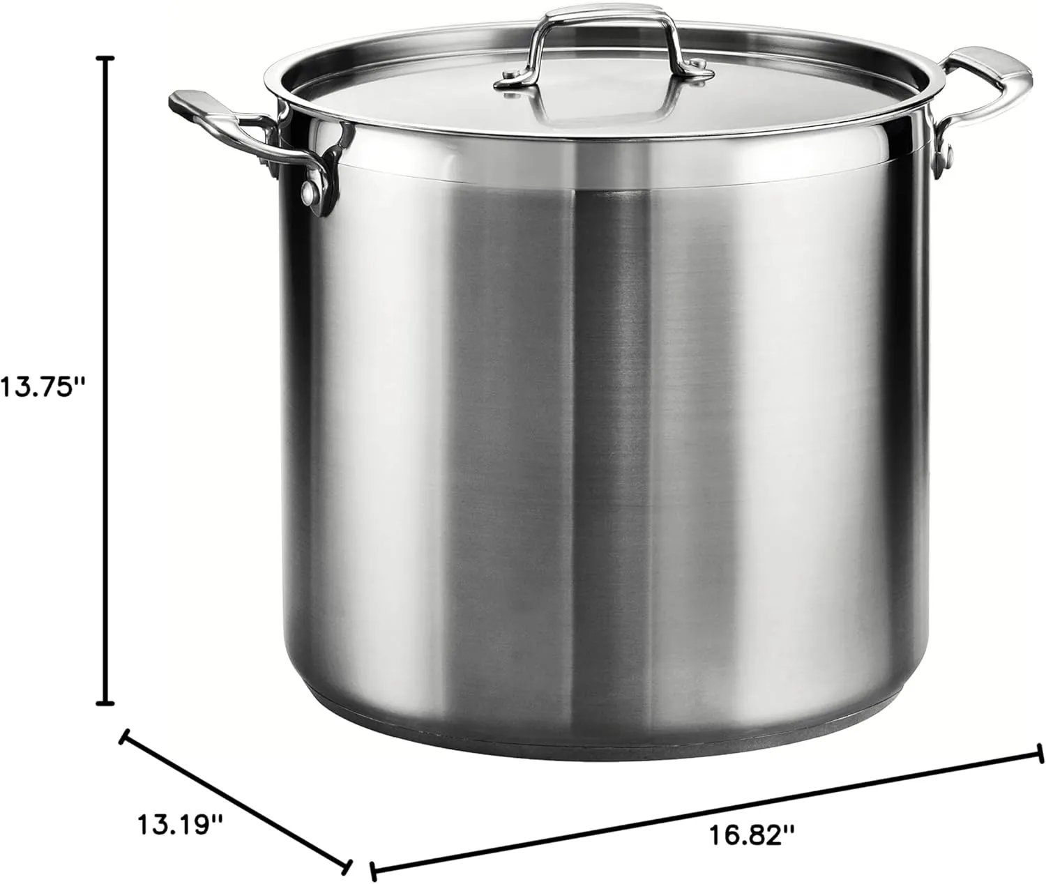 Tramontina Gourmet Stainless Steel 24-Quart Extra Large Stock Pot with Lid