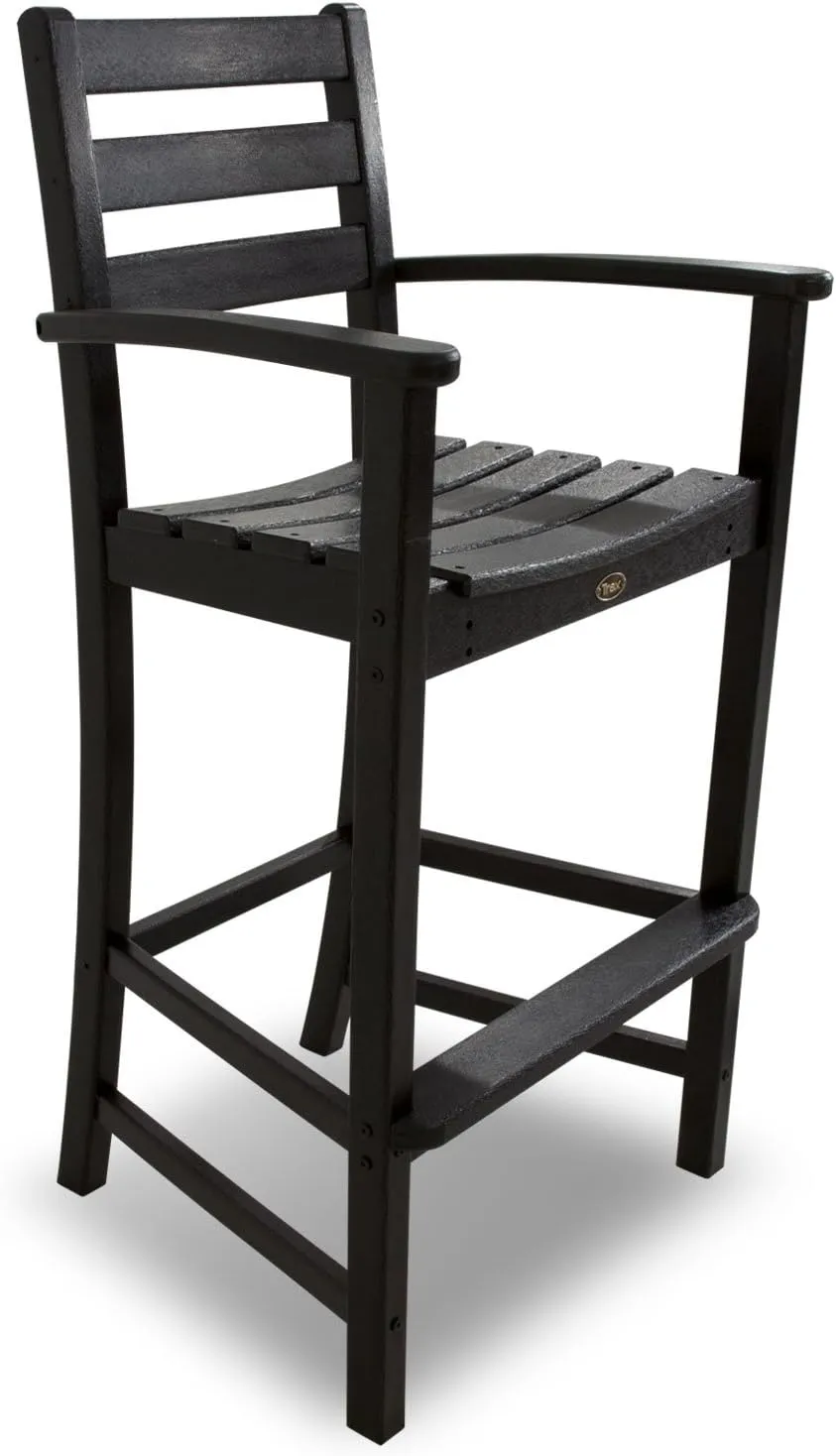 Trex Outdoor Furniture TXS119-1-CB Monterey Bay 5-Piece Bar Set, Charcoal Black