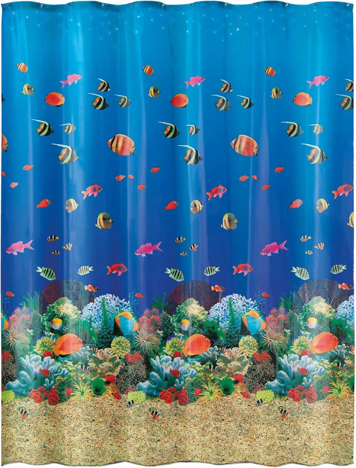 Tropical Reef PVC Free 100% Peva Shower Curtain 70.9x78.7in [180x200cm] – Blue