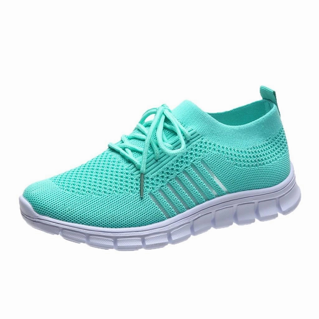 Turquoise Women's Breathable Mesh Sneakers - Lightweight Running Shoes