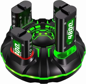 Ukor Fast Charging 4x4800mWh Rechargeable Battery Pack with Charger for Xbox Controller Rechargeable Batteries Xbox for Xbox One/Xbox Series X|S Xbox One S/Xbox One X/Xbox One Elite