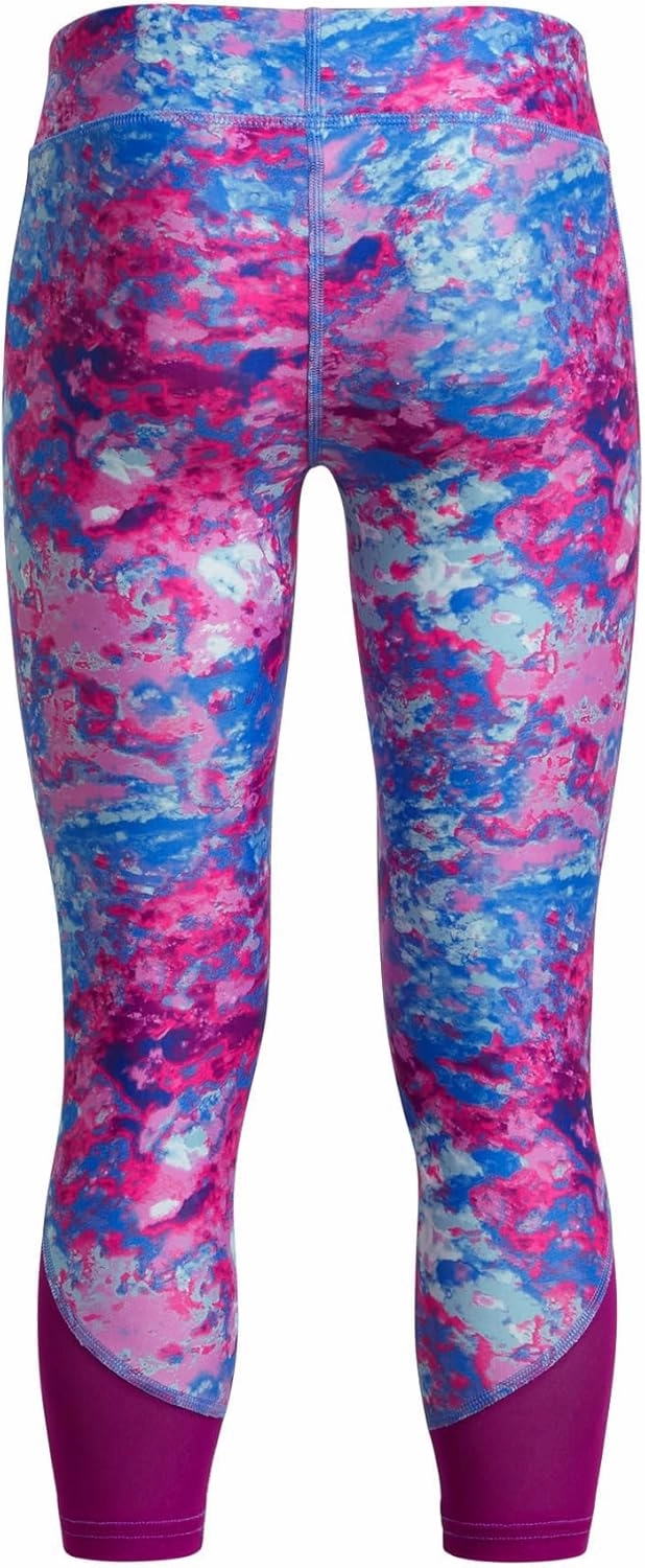 Under Armour Girls' HeatGear Printed Ankle Crop Legging