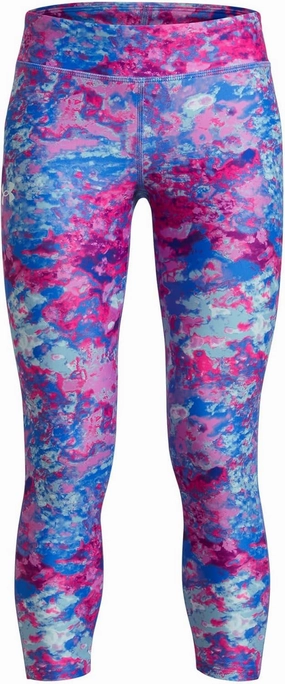 Under Armour Girls' HeatGear Printed Ankle Crop Legging