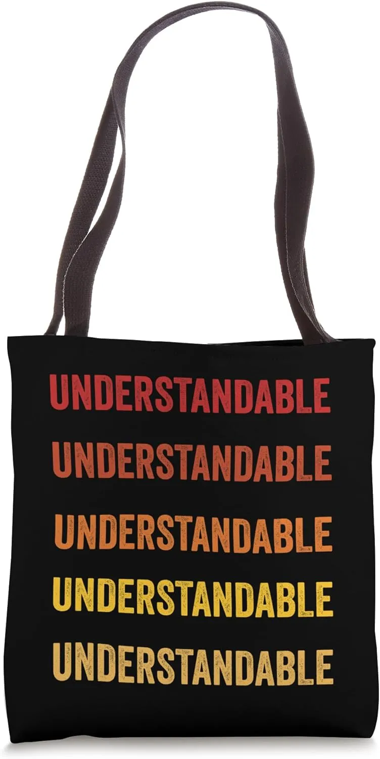 Understandable definition, Understandable Tote Bag