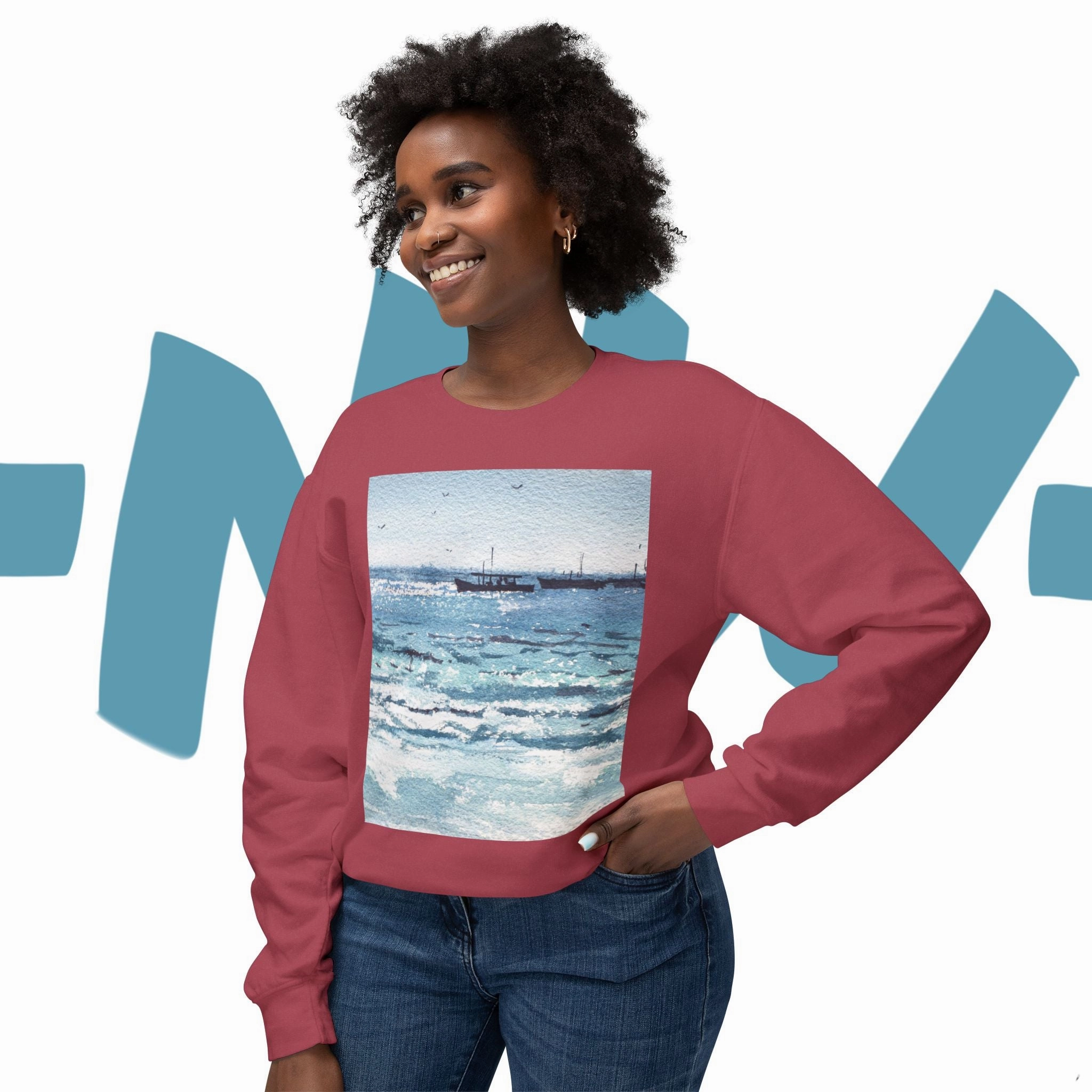 Unisex Lightweight Crewneck Sweatshirt