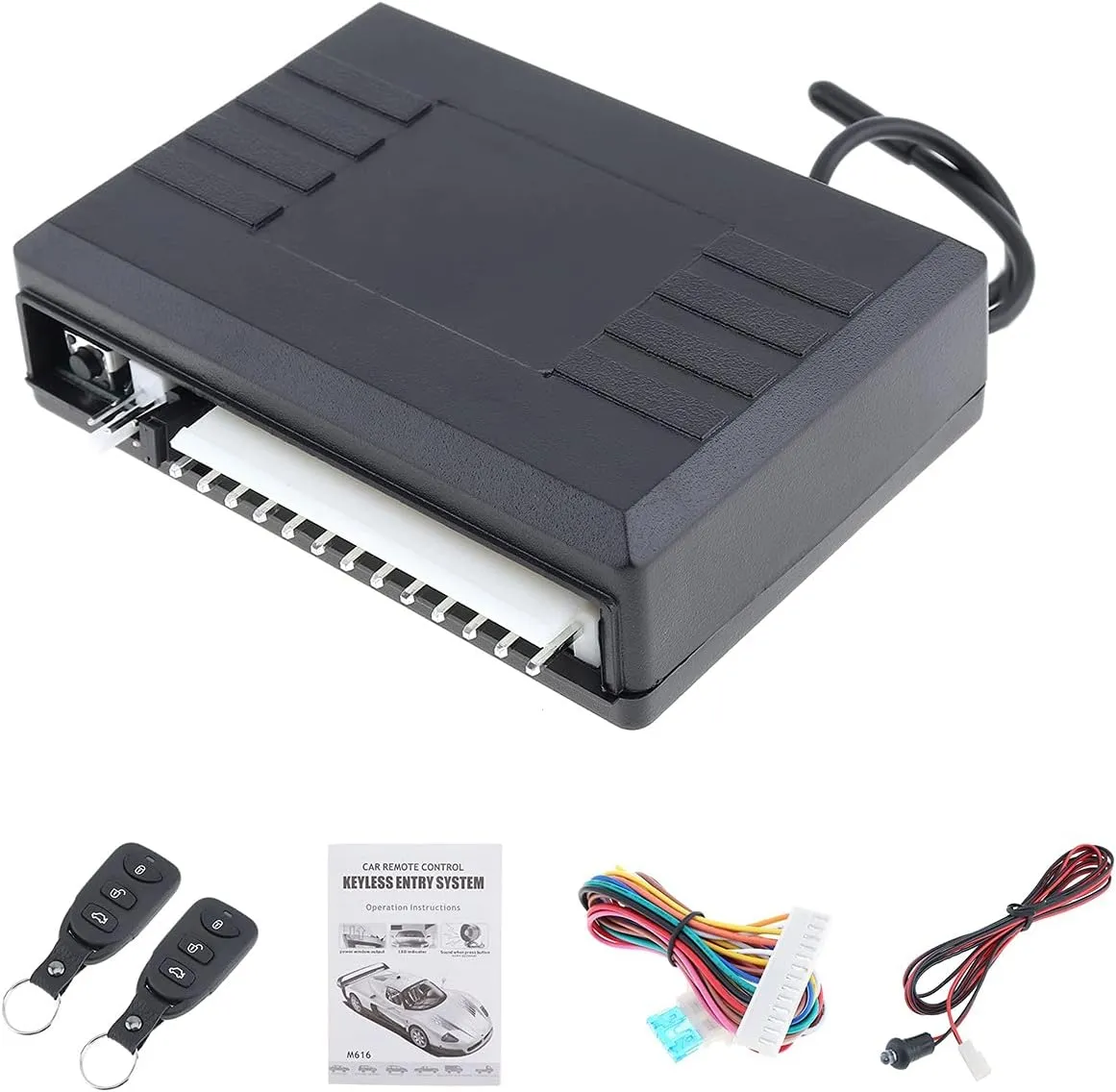 Universal 12V Car Auto Remote Central Kit Door Lock Locking Vehicle Keyless Entry System with Remote Control Car Alarm System