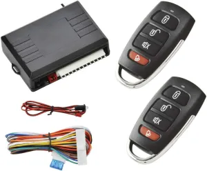 Universal Remote Control Central Door Lock Kit MASO Locking Keyless Entry Upgrade Kit with Contorl Box   2 Replacement Remote Contorl
