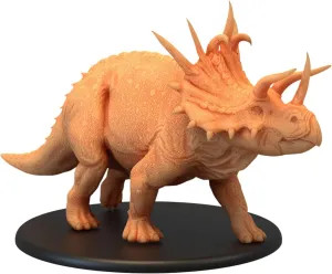 Unpainted DND Triceratops Walking Miniature Figurine, Tabletop Gaming Collectible, Fantasy World, Ideal Gift for Dungeon Masters and Collectors - Designed by Epic Miniatures