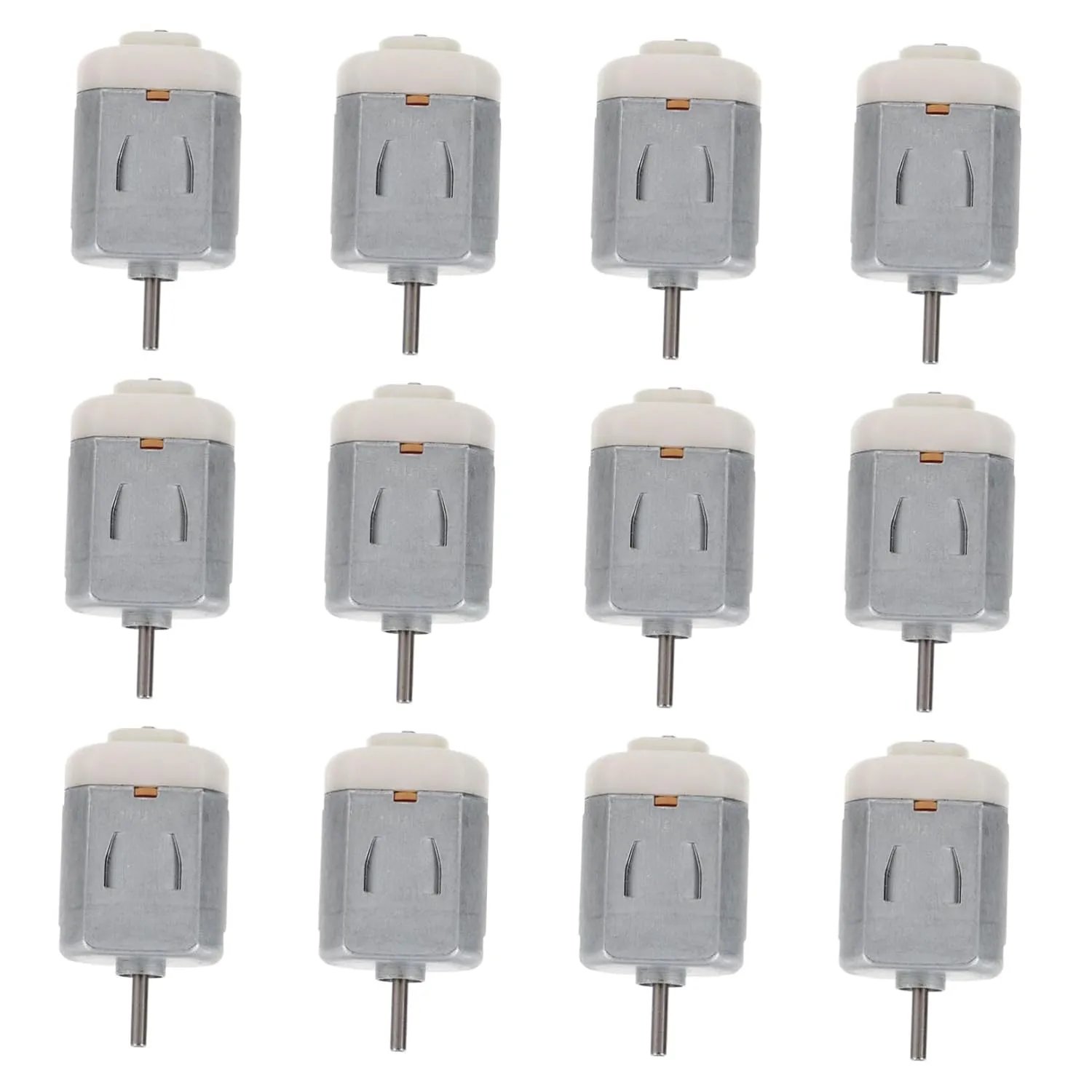 Uonlytech Mini Motor for Fan Toy Car 12pcs Dc Micro Motor Aluminum Alloy Boys and Girls Toy