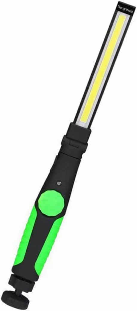 Uonlytech Multifunction Cob LED Rechargeable Magnetic Rotatable for Car Inspection Emergency Repairs Camping Outdoor Use Compact Portable Design Green