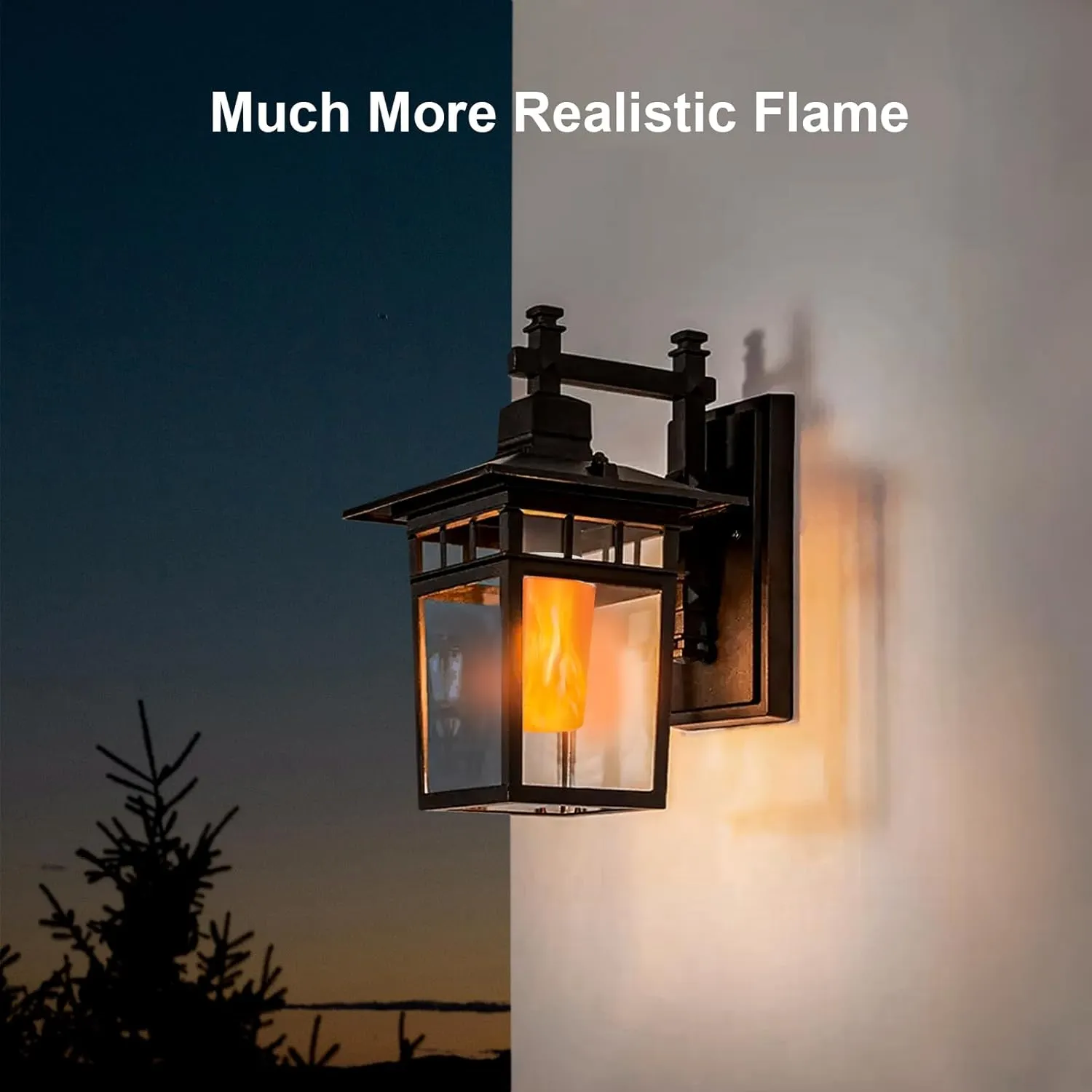 【Upgraded LED Flame Light, Rechargeable Flameless Candles with Remote & Timer, 4 Modes Battery Operated Candles, Waterproof LED Candles with Upside Down Effect for Indoor Outdoor 1 PCS