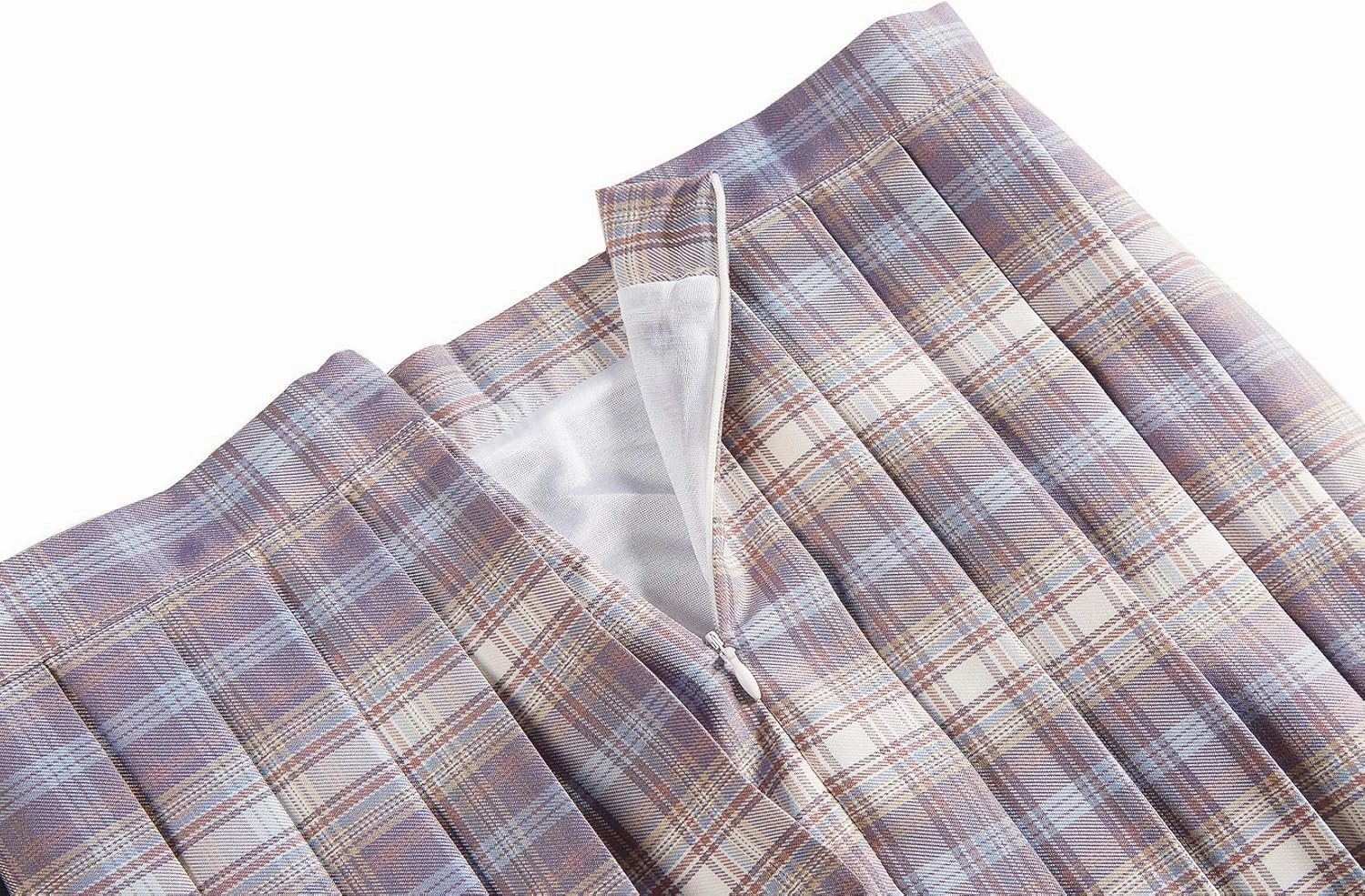 Urban CoCo Womens Uniforms Plaid Pleated Mini Skirt
