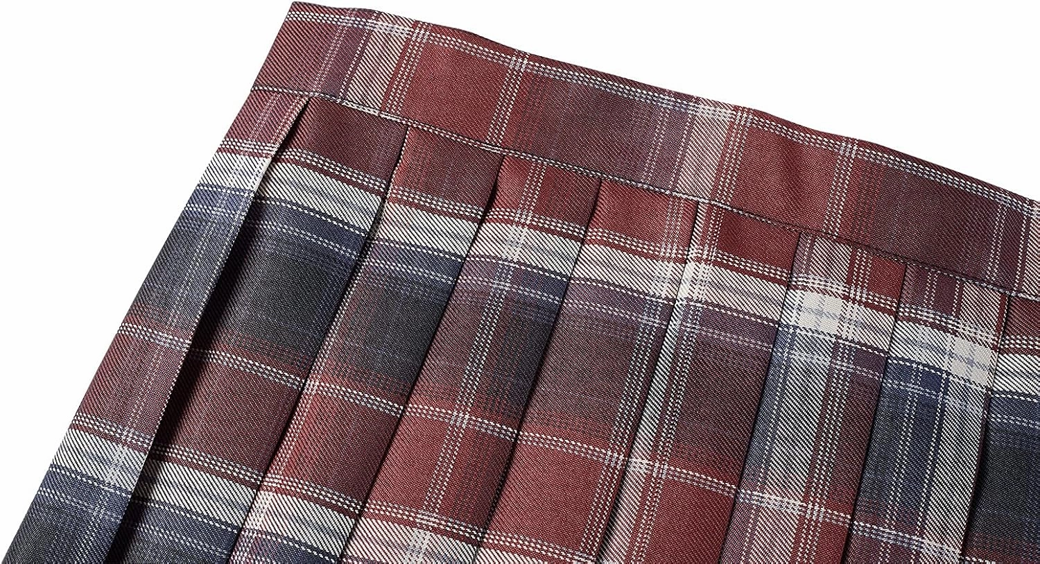 Urban CoCo Womens Uniforms Plaid Pleated Mini Skirt
