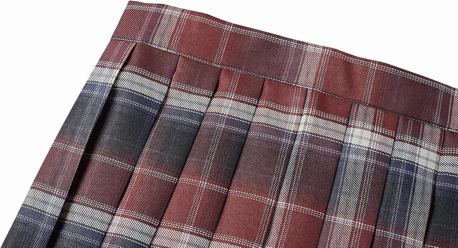 Urban CoCo Womens Uniforms Plaid Pleated Mini Skirt
