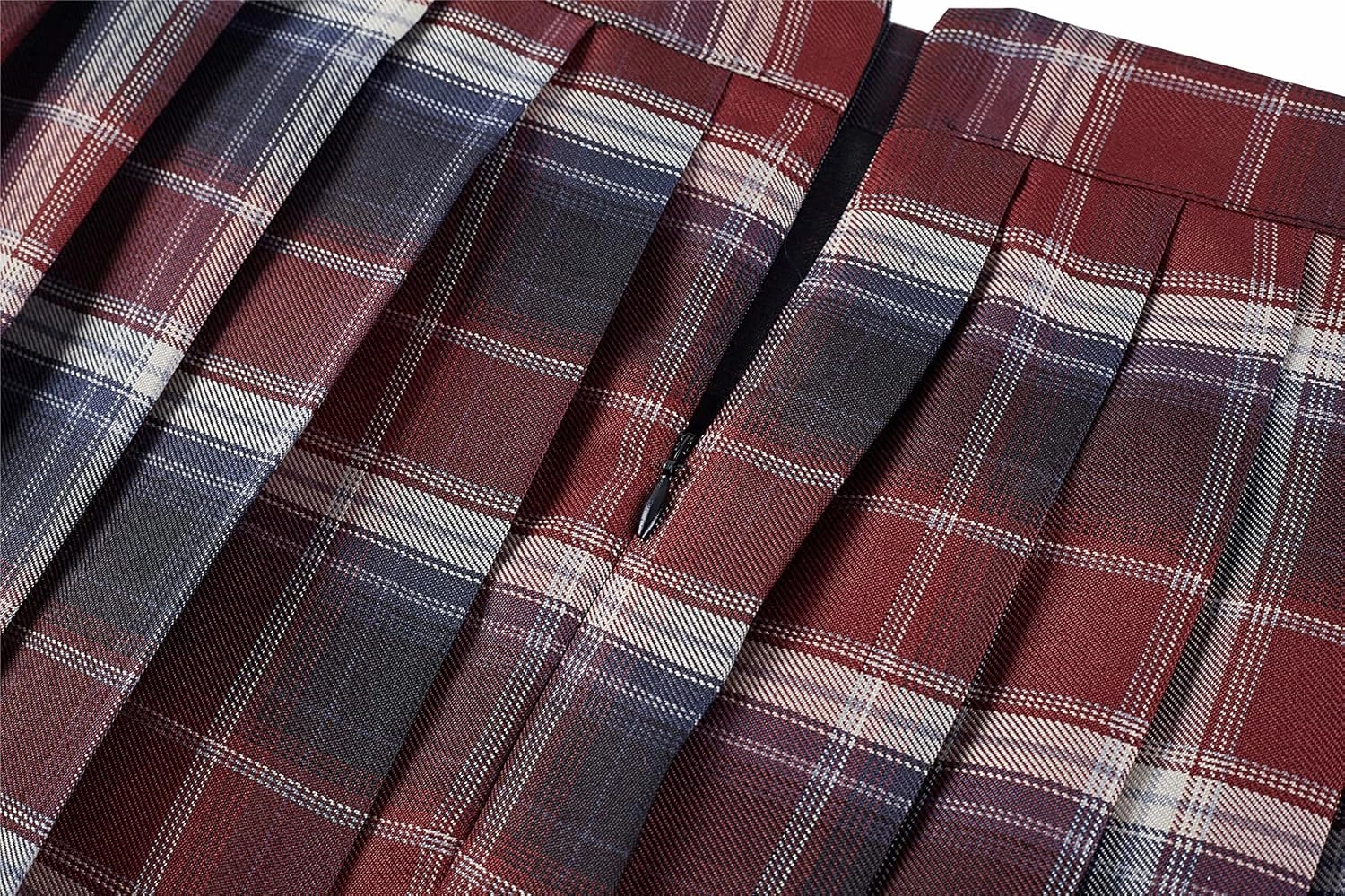 Urban CoCo Womens Uniforms Plaid Pleated Mini Skirt