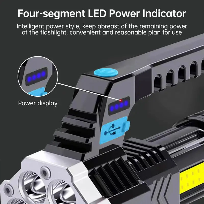USB Rechargeable High Power LED Flashlight