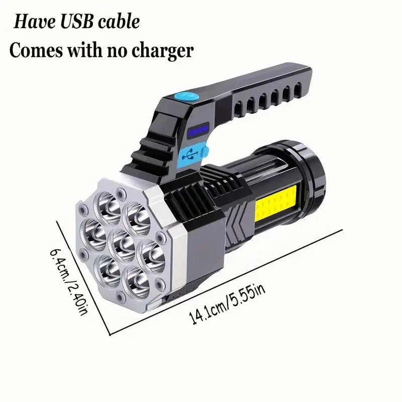 USB Rechargeable High Power LED Flashlight