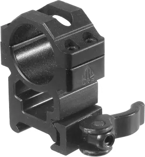 UTG 1"/2PCs High Pro LE Grade Picatinny QD Rings: 22mm Wide , Black