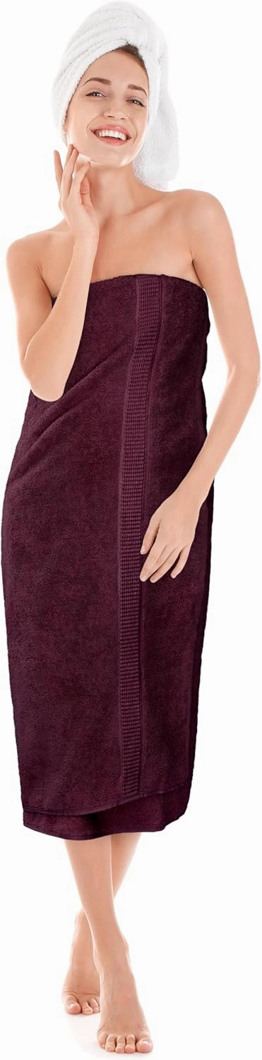 Utopia Towels Luxurious Jumbo Bath Sheet 2 Piece, 600 GSM, 35 by 70 Inches, 100% Ring Spun Cotton, Highly Absorbent and Quick Dry Extra Large Bath Towel, Super Soft Towel, Burgundy