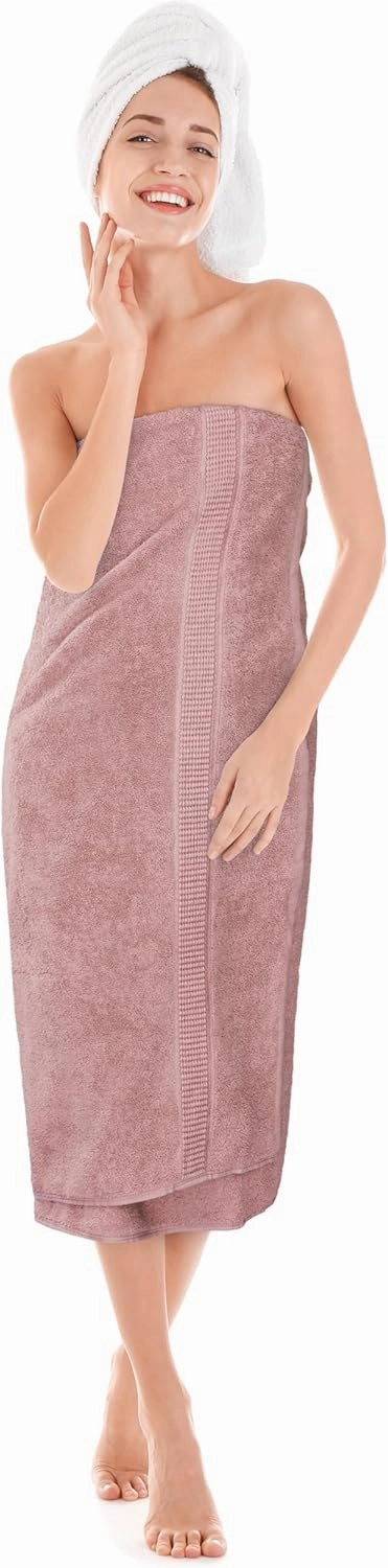 Utopia Towels Luxurious Jumbo Bath Sheet 2 Piece, 600 GSM, 35 by 70 Inches, 100% Ring Spun Cotton, Highly Absorbent and Quick Dry Extra Large Bath Towel, Super Soft Towel, Dusty Pink