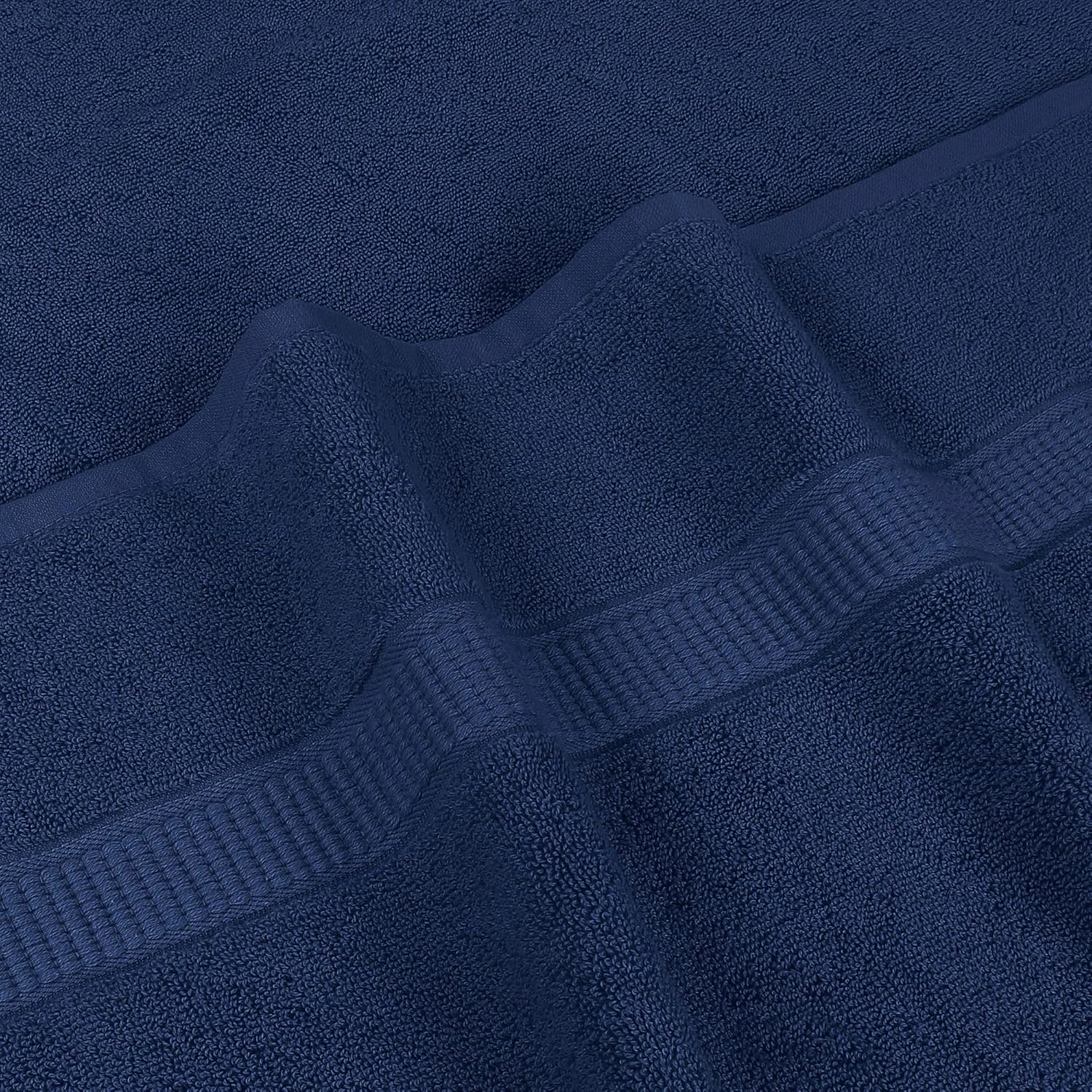 Utopia Towels Luxurious Jumbo Bath Sheet 2 Piece, 600 GSM, 35 by 70 Inches, 100% Ring Spun Cotton, Highly Absorbent and Quick Dry Extra Large Bath Towel, Super Soft Towel, Navy