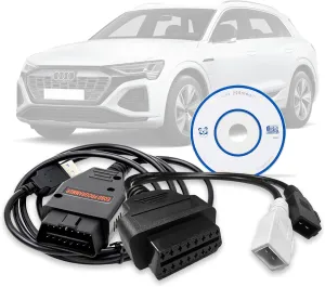 VAG Galletto 1260 Cable with OBD2 Adapter for Old Audi Vehicles,OBD Diagnostic Tool for Diesel TDi HDI JTD and Petrol Cars,EOBD ECU Flasher Programmer Read&Write Car ECU Fits Vag Series Tuning Tool